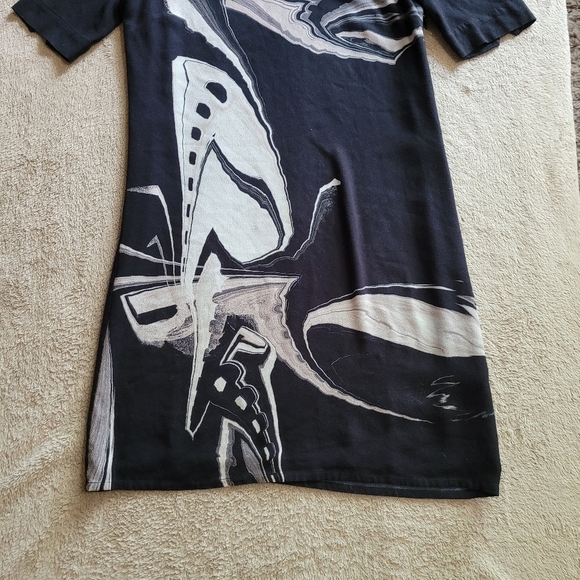 Desigual short sleeve abstract pattern shift dress size 36/4​ - Picture 4 of 15